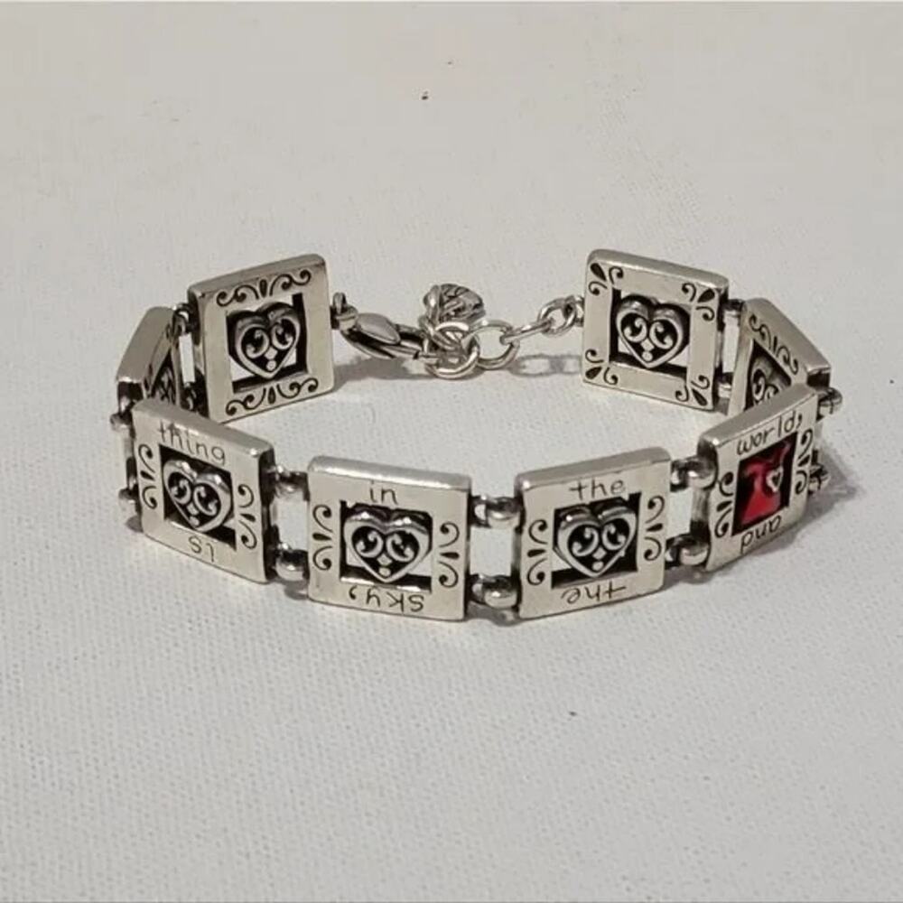 BRIGHTON red dress breast‎ cancer awareness bracelet